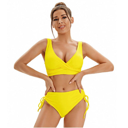 Women's Bikini Sets Two Piece Swimsuit V Neck Push Up Tummy Control Bathing Suit