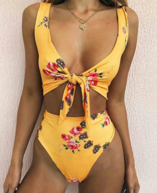 Women Two Piece Swimsuits High Waisted Bikini Set Tie Knot Bathing Suits Tummy Control Swimwear