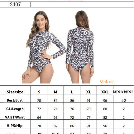 Womens Rash Guard One Piece Swimsuit Surfing Sexy Bathing Suit Zip Front Cutout Swimwear