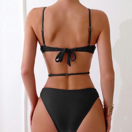 One Piece Swimsuit for Women Scoop Neck Bathing Suit Sexy Cutout Swimwear