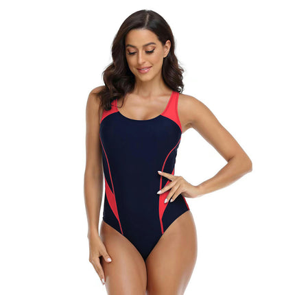 One Piece Swimsuits for Women Athletic Training Swimwear Slimming Bathing Suits