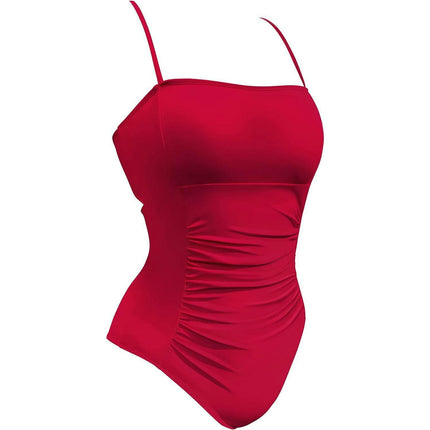 Women's One Piece Swimsuits Tummy Control Bathing Suits Square Neck Ruched Swimwear