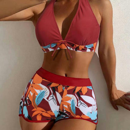 Women Two Piece Swimsuit Athletic Bathing Suits Tummy Control High Waisted Swimsuits