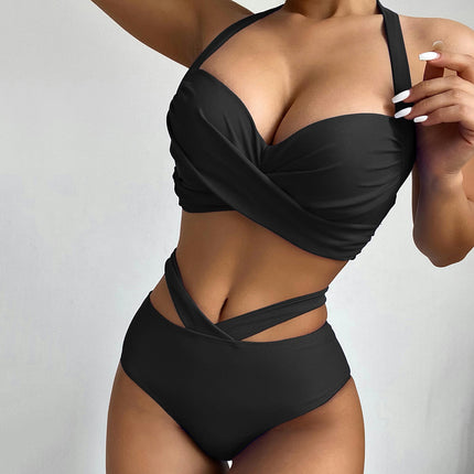 Women's Underwire Bikini Sets Sexy Push up Two Piece Swimsuits High Waisted Bathing Suits