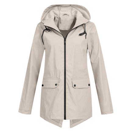 Waterproof Clothing Zipper Hooded Jacket Thin Outdoor Coat Women