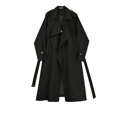 Women's Quilted and Thickened Trench Coats Causal Windproof Long Lapel Overcoat with Belt