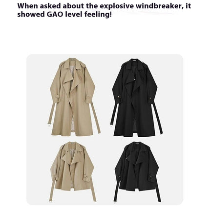 Women's Quilted and Thickened Trench Coats Causal Windproof Long Lapel Overcoat with Belt