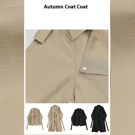 Women's Quilted and Thickened Trench Coats Causal Windproof Long Lapel Overcoat with Belt