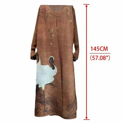 Women's Printed Robe Jacket Chinese Style Patchwork Cardigan Outwear