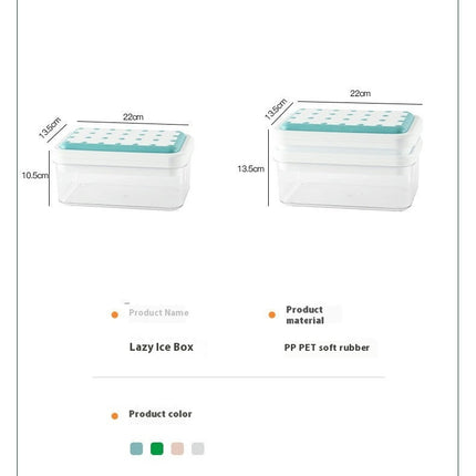 Ice Trays for Freezer - Large Capacity Press and Easy Release Ice