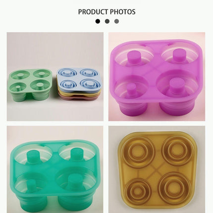 Ice Cube Tray for Stanley Cup Silicone Ice Cube Molds With Lid