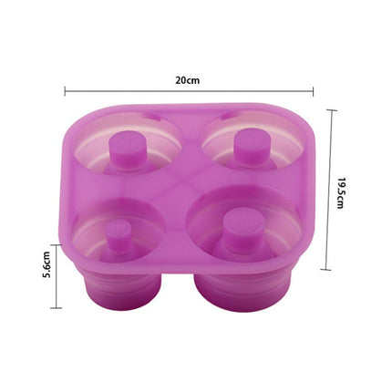 Ice Cube Tray for Stanley Cup Silicone Ice Cube Molds With Lid