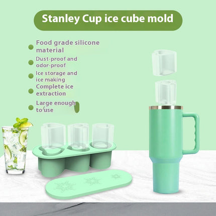 Ice Cube Tray for Stanley Cup Large Silicone Ice Cube Molds Heart