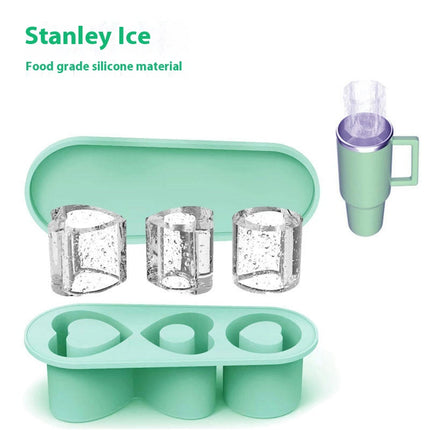 Ice Cube Tray for Stanley Cup Large Silicone Ice Cube Molds Heart