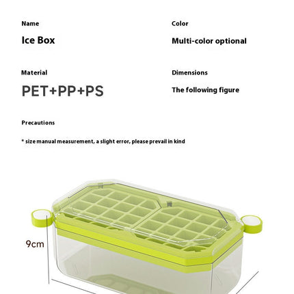 Ice Square Block Mold Ice Tray Ice Box Multifunctional Household