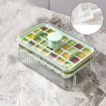 Ice Tray with Cover - Easy Ice Removal Dustproof Low Temperature