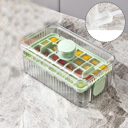 Ice Tray with Cover - Easy Ice Removal Dustproof Low Temperature