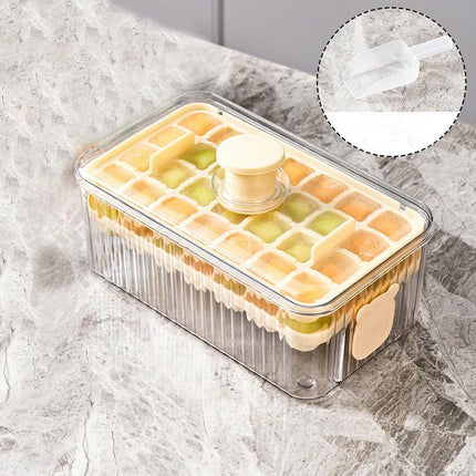 Ice Tray with Cover - Easy Ice Removal Dustproof Low Temperature