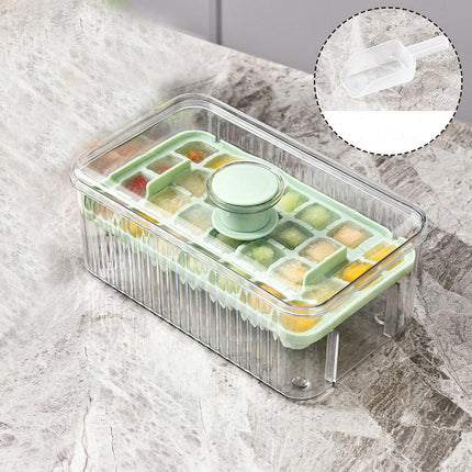 Ice Tray with Cover - Easy Ice Removal Dustproof Low Temperature