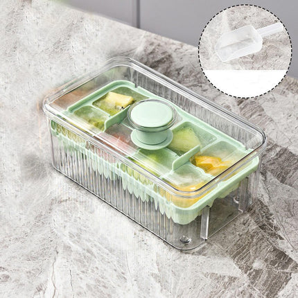 Ice Tray with Cover - Easy Ice Removal Dustproof Low Temperature