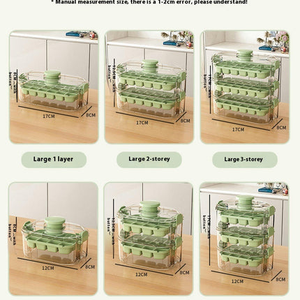 Stackable Ice Cube Tray with Lid and Bin - Easy One Press Ice