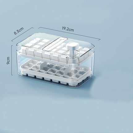 Press Type Ice Box Tray - Easy Press Ice Maker for Whiskey Cocktail