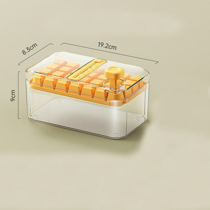 Press Type Ice Box Tray - Easy Press Ice Maker for Whiskey Cocktail