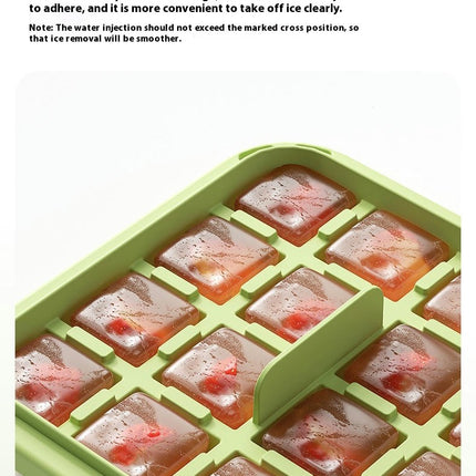 Press Type Ice Box Tray - Easy Press Ice Maker for Whiskey Cocktail