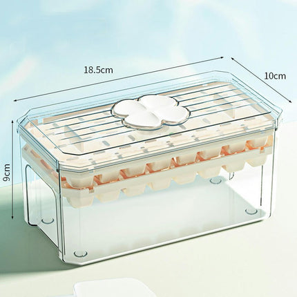 Ice Cube Tray with Lid and Container Reusable Mould for Drinks