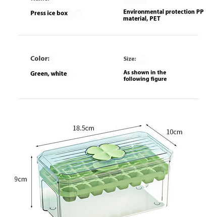 Ice Cube Tray with Lid and Container Reusable Mould for Drinks