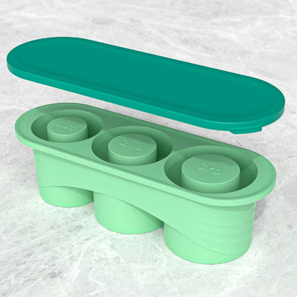 All-in-one Ice Tray for Tumbler Cup Silicone Ice Cube Molds Half Cup