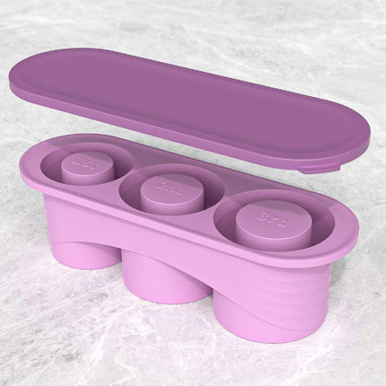 All-in-one Ice Tray for Tumbler Cup Silicone Ice Cube Molds Half Cup