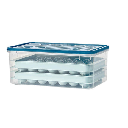 Food-grade Ice Cube Tray with Lid and Storage Bin - for Freezer