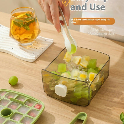 Press Ice Cube Trays Double Layer Ice Cube Mold Easy Release Ice