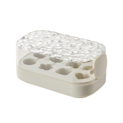 Ice Cube Tray - Pressing Ice Tray with Lid Reusable Ice Cube Trays