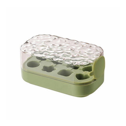 Ice Cube Tray - Pressing Ice Tray with Lid Reusable Ice Cube Trays