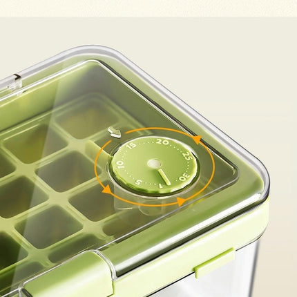 Ice Cube Trays with Lid and Bin - for Outdoor Picnics Camping