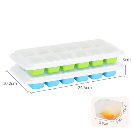 Ice Cube Trays Silicone Ice Cube Trays with Lid Easy-release for Fridge