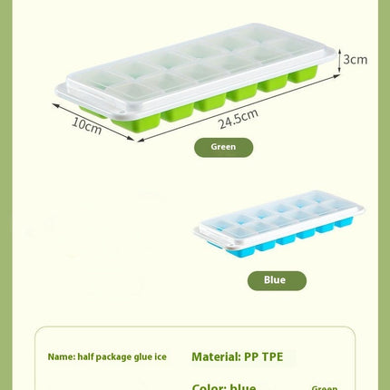 Ice Cube Trays Silicone Ice Cube Trays with Lid Easy-release for Fridge