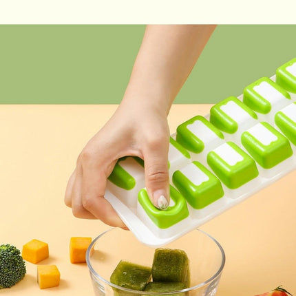 Ice Cube Trays Silicone Ice Cube Trays with Lid Easy-release for Fridge