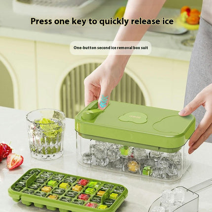 Ice Cube Tray with Lid Ice Cubes with Storage Box for Freezer