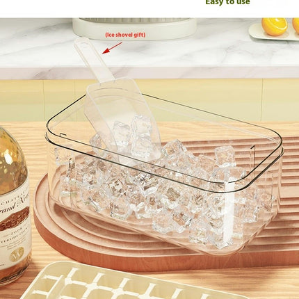 Ice Cube Tray with Lid Ice Cubes with Storage Box for Freezer