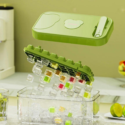 Ice Cube Tray with Lid Ice Cubes with Storage Box for Freezer