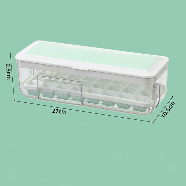 Ice Cube Tray with Lid and Bin Silicone Ice Cube Molds Easy Release