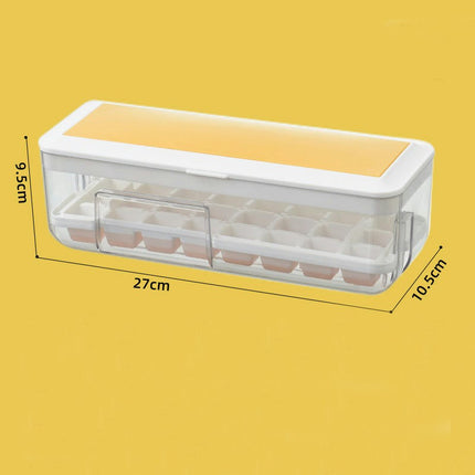 Ice Cube Tray with Lid and Bin Silicone Ice Cube Molds Easy Release