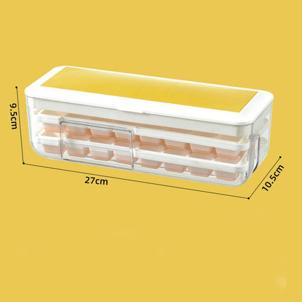 Ice Cube Tray with Lid and Bin Silicone Ice Cube Molds Easy Release