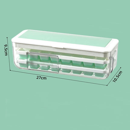 Ice Cube Tray with Lid and Bin Silicone Ice Cube Molds Easy Release