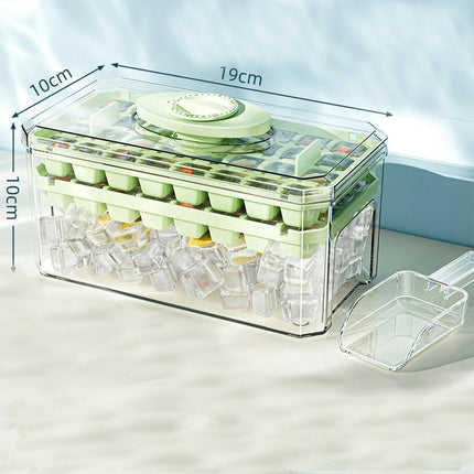 Ice Cube Maker Mold For Freezer With Container - Ice Cube Tray