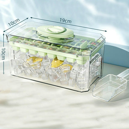 Ice Cube Maker Mold For Freezer With Container - Ice Cube Tray