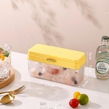 Ice Cube Maker Mold For Freezer With Container - Ice Cube Tray